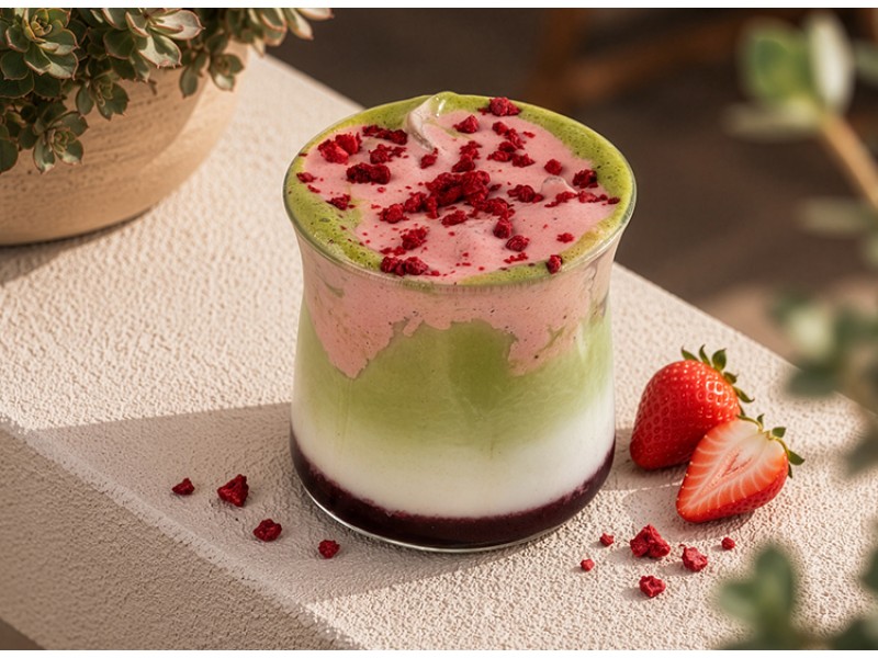 Ice Matcha Red Berries