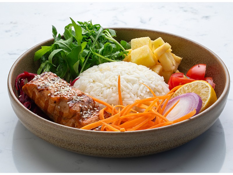 Teriyaki Soslu Somon Kase