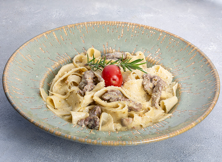 Pesto Soslu Bonfile Pappardelle